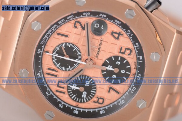 1:1 Clone Audemars Piguet Royal Oak Offshore Chrono Watch Rose Gold 26470OR.OO.1000OR.01 (J12)